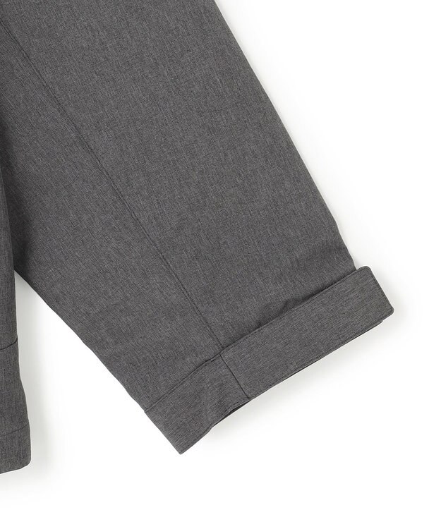 UNFILO MENS 防風撥水 フードブルゾン 杢グレー