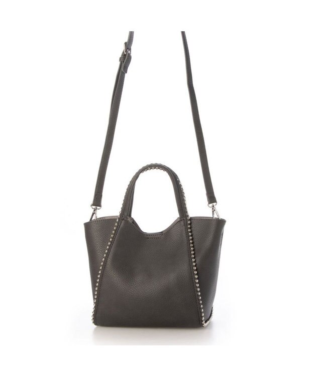 UNBILLION 【テレビ ドラマ着用アイテム】カシュカシュ cachecache / ボールチェーン2wayミニトートバッグ ダークグレー