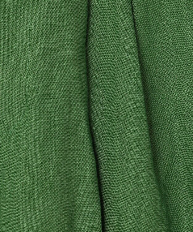 uncrave リネンオックスフォード ワイドパンツ グリーン