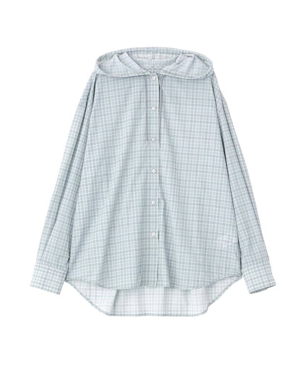 AMERICAN HOLIC ナイロンフーディーシャツ Check