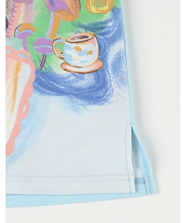 tsumori chisato SLEEP ツモリチサト パジャマ 綿100%(本体) スムース素材 長袖 長ズボン レディース UDX590 /ワコール サックス