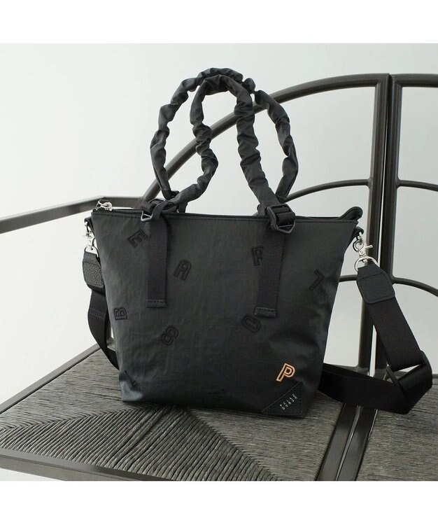 PELLE BORSA 2WAYミニトート Wrinkle リンクル 6523 ブラック