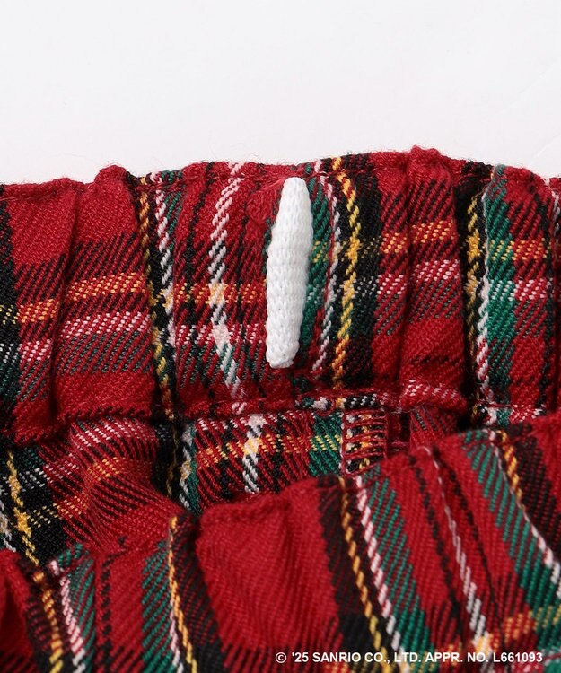 HEIHEI ハローキティ トラックパンツ ジャージ タータンチェック 赤