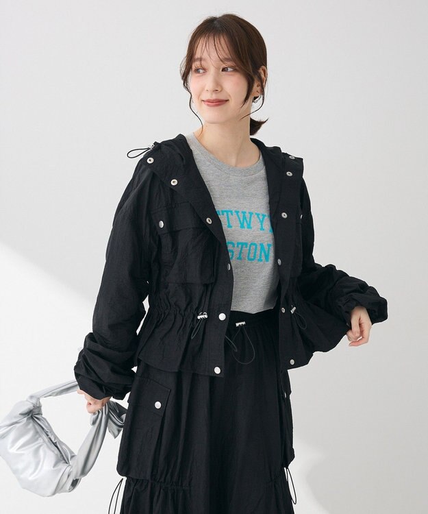 Green Parks 汗染み防止カレッジロゴボックスＴシャツ Charcoal Gray