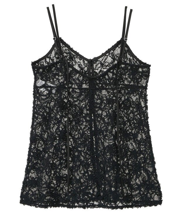 earth music&ecology モールレースキャミチュニック Black
