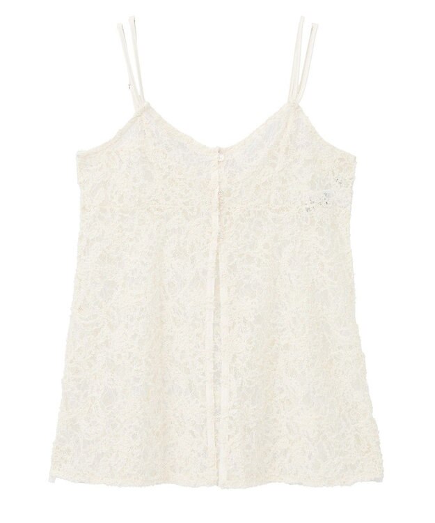 earth music&ecology モールレースキャミチュニック Ivory
