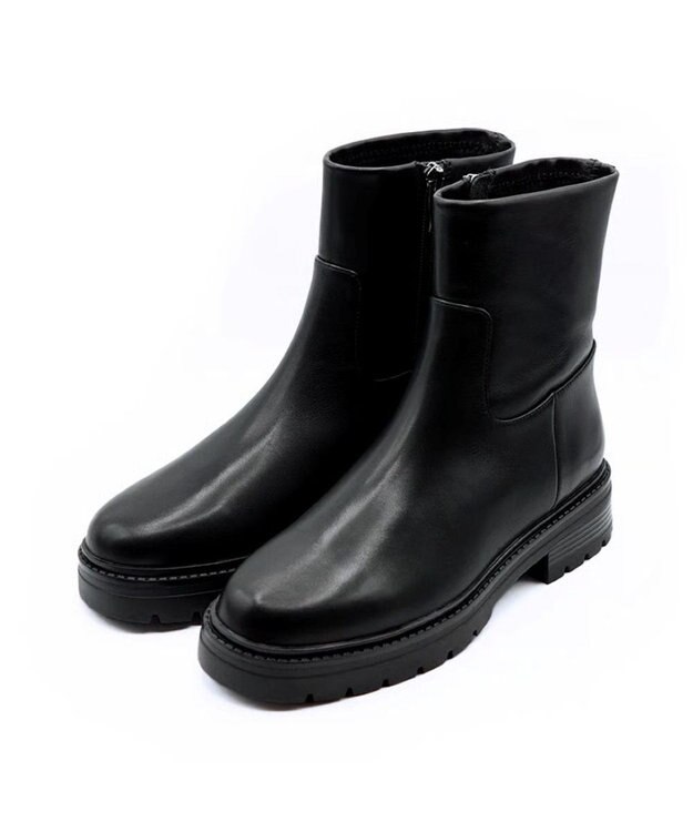 APOM ウォータープルーフサイドジップアンクルブーツ35 ブラック