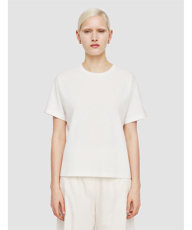 JOSEPH 【洗える】コンフォートコットン　ショートスリーブTシャツ Ivory