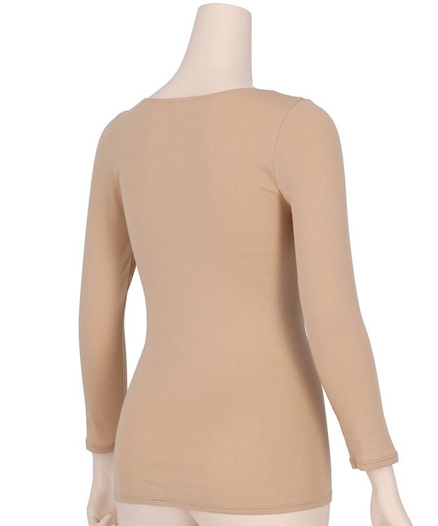 WACOAL あったかインナー 【ふんわりあったか】 8分袖 長袖 天綿オーガニックを使用 あたたかい ムレにくい しなやかでやわらかい 3Lまで対応 大きいサイズ レディース CLD310 /ワコール カラシ