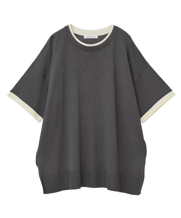 Green Parks 冷やっとすずやかレイヤーニットプルオーバ Gray