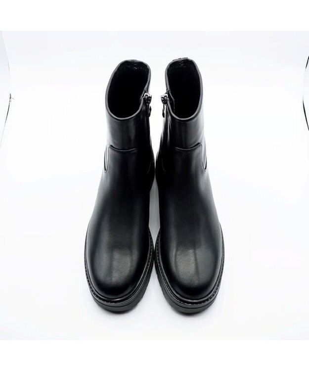 APOM ウォータープルーフサイドジップアンクルブーツ35 ブラック