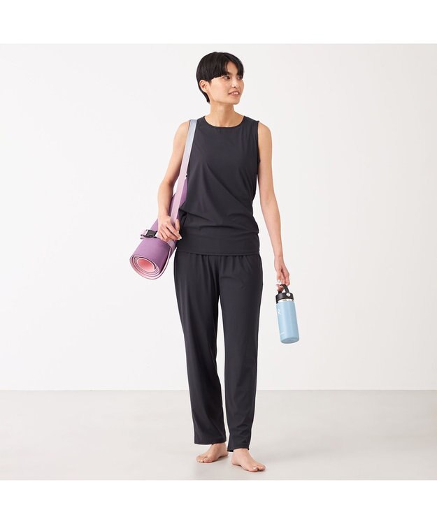 Chacott Chacott BALANCE ライトストレートパンツ ブラック