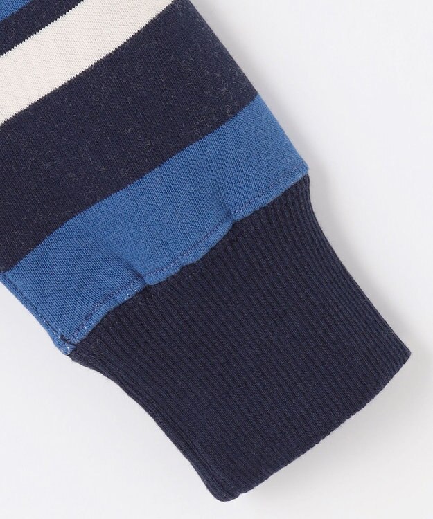 J.PRESS KIDS 【110-130cm】ハーフジップ ボーダー トレーナー ネイビー系1