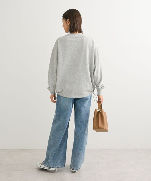 Green Parks ドロストミニ裏毛プルオーバー Gray Mixture