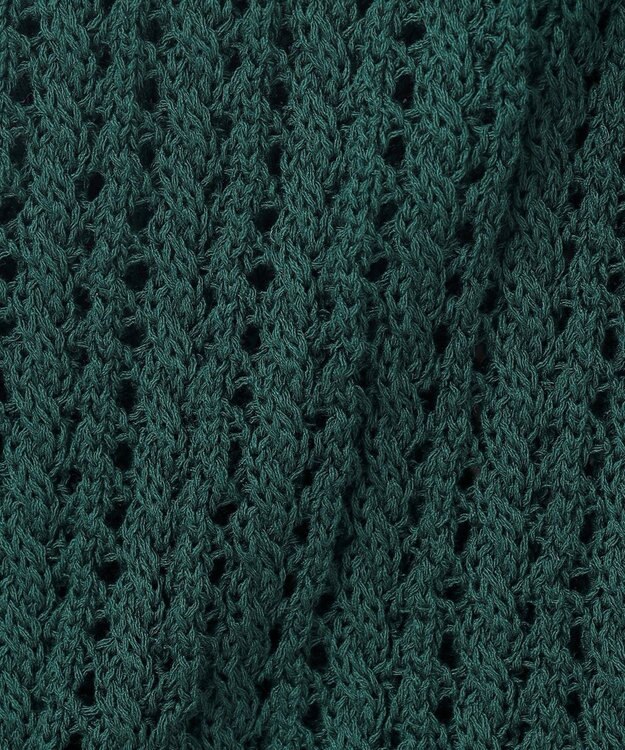 uncrave シースルーケーブルニット パンツ ビリジアングリーン