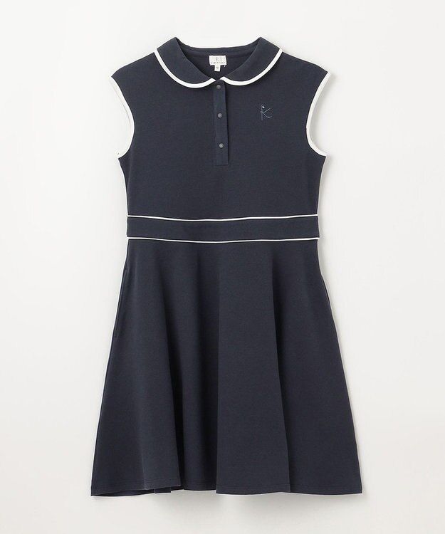 組曲 KIDS 【150-160㎝】カノコ ワンピース ネイビー系