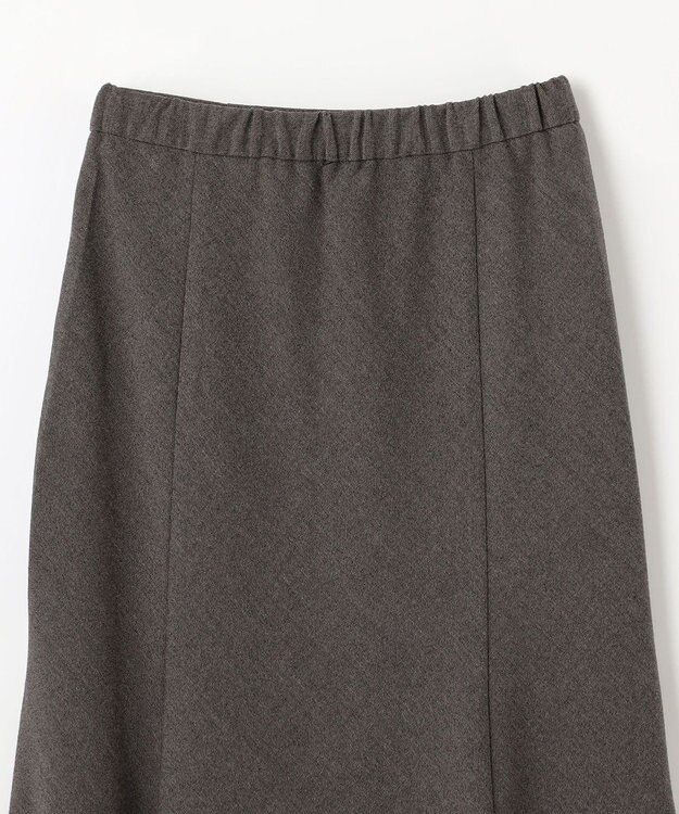 ANY 【ウエストゴム】ライトツイードマーメーイドスカート モカ