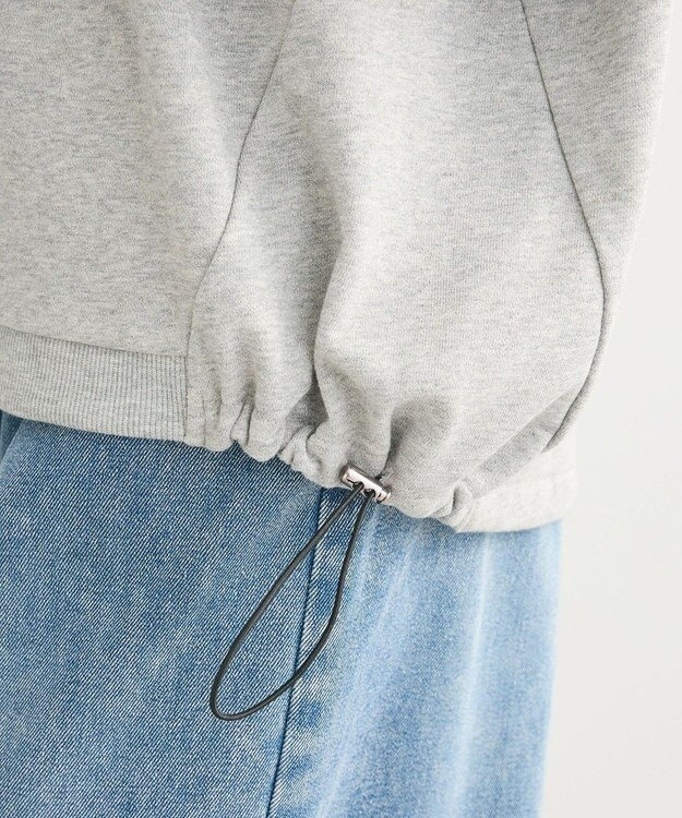 Green Parks ドロストミニ裏毛プルオーバー Gray Mixture