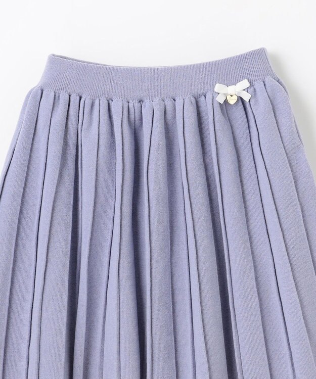 ANY KIDS プリーツニットスカート サックスブルー