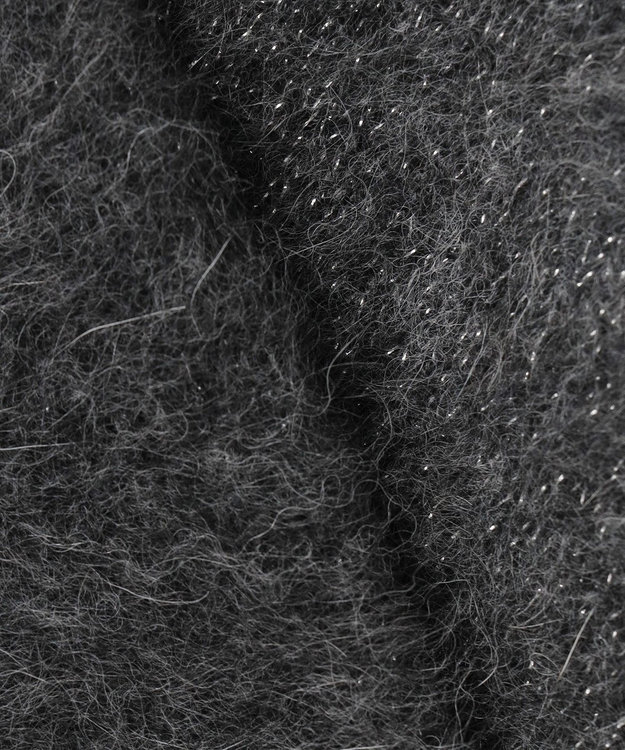 ICB L 【30th ANNIVERSARY】ルレックスフォックスアルパカ Vネックカーディガン ミディアムグレー