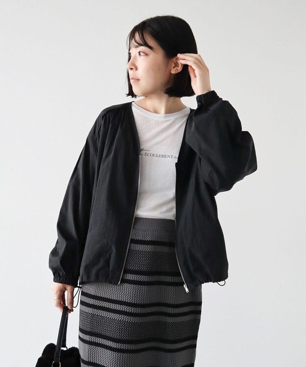 Green Parks Ｖネックドロストライトブルゾン Black