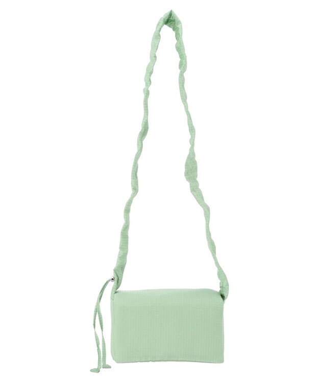 Green Parks ・ＱＵＯＮ　軽量ギャザーショルダーバッグ Green