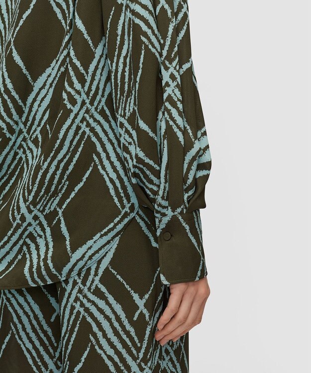 JOSEPH オープンウィーブ　ブラウス Palm Leaf/Chambray