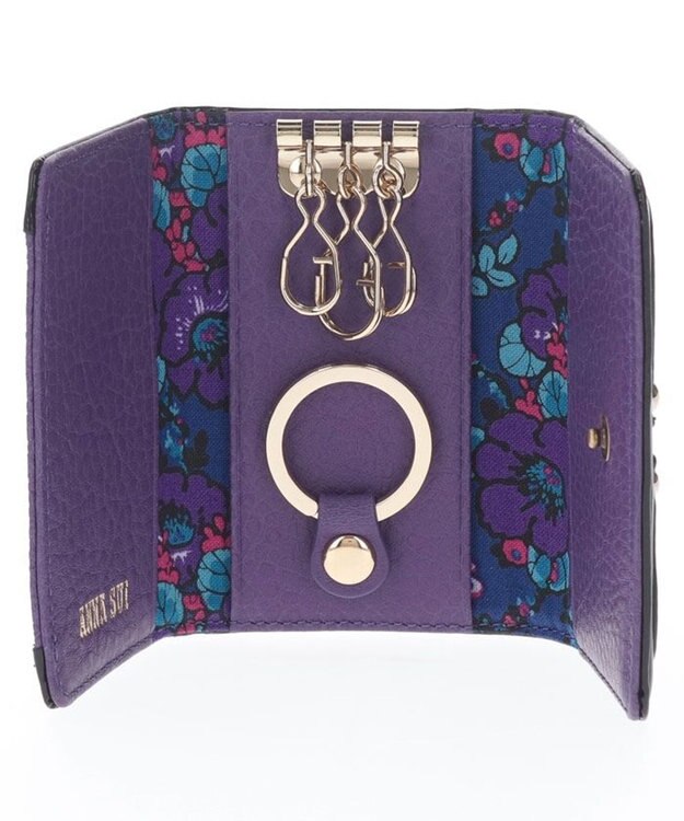 ANNA SUI セルパン キーケース パープル