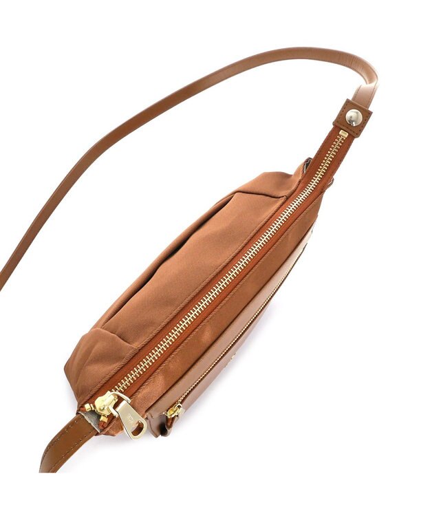 IBIZA コモド　オペラナイロン/牛革　ショルダーバッグ 普通茶