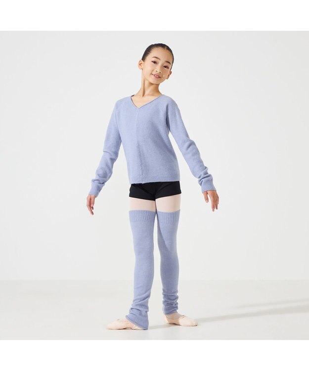 Chacott ジュニア ニットトップ スカイブルー