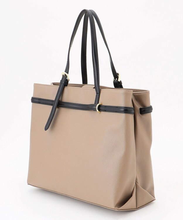 自由区 サフィアーノコンビトート バッグ モカ