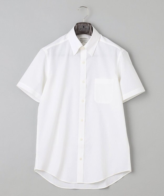 GOTAIRIKU 春夏向け【形態安定】SUMMERPREMIUMPLEATS_スナップダウン 半袖ドレスシャツ ホワイト系1