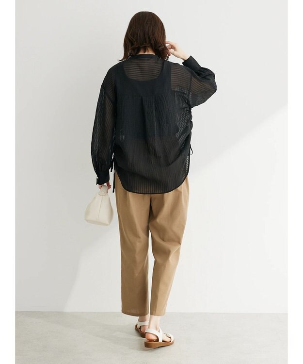 Green Parks ・ＥＬＥＮＣＡＲＥ　ＤＵＥ　ストライプシャツチュニック Black