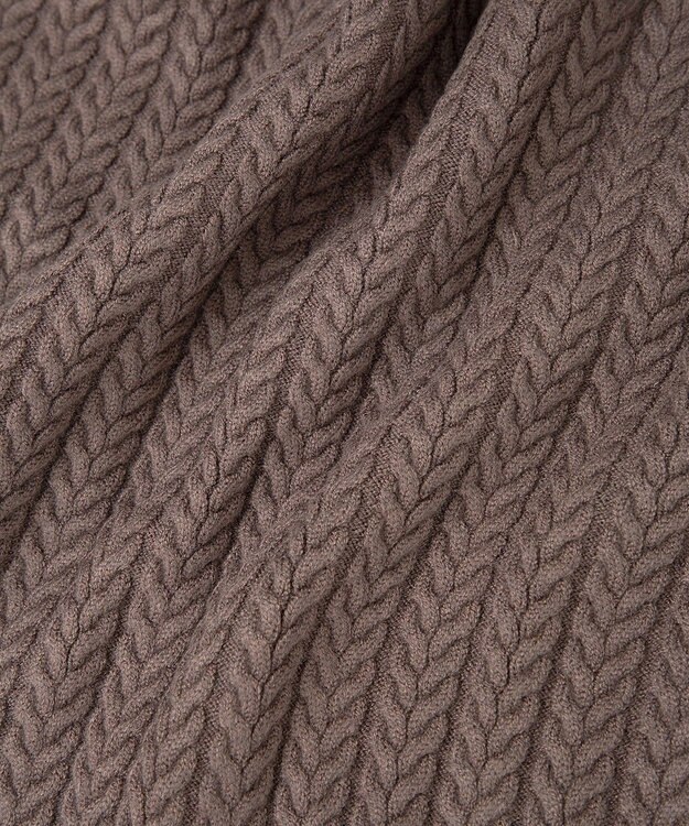 YECCA VECCA 金釦ミニケーブルニット Charcoal Gray