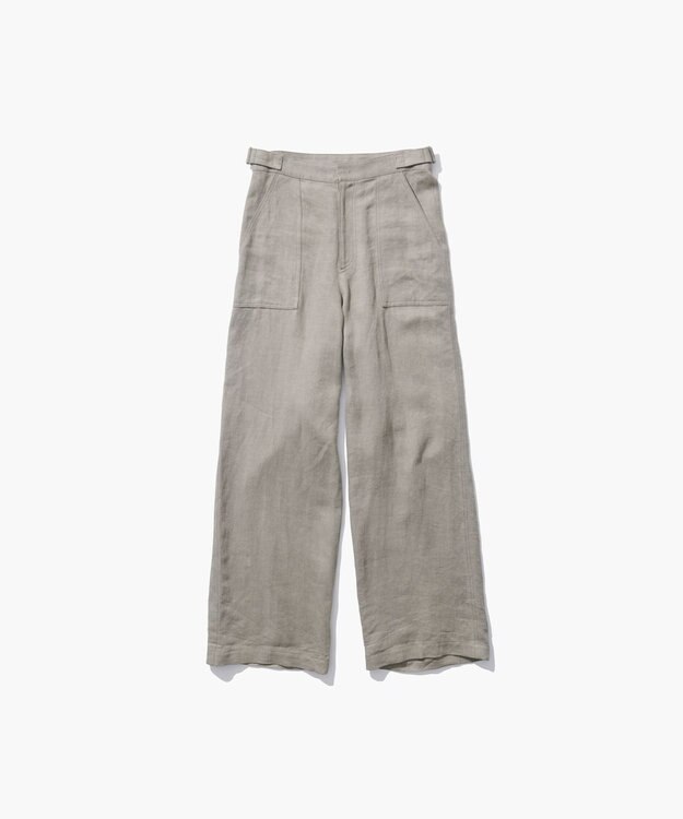 ATON LINEN TWILL | ベイカーパンツ BEIGE