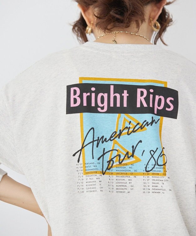 AMERICAN HOLIC Bright RipsロングTシャツ Oatmeal
