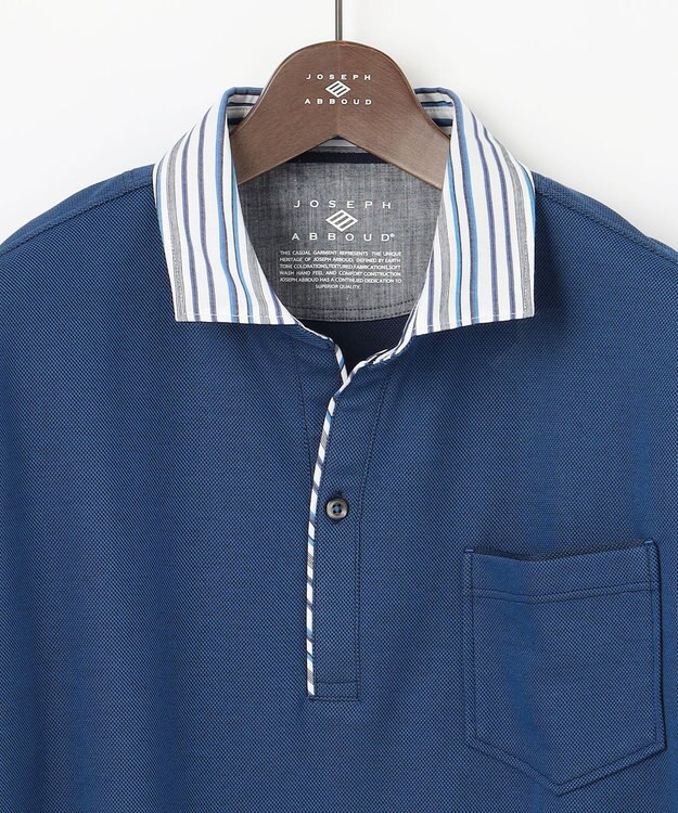 JOSEPH ABBOUD 【キングサイズ・ギフトでも人気！オーガニックコットン使用・消臭などの高機能】ダディ ポロシャツ ダルブルー系