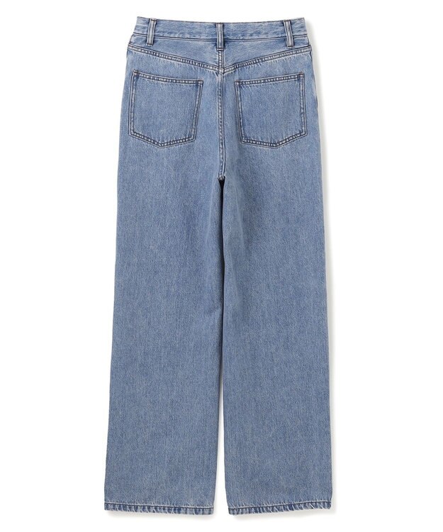 BEIGE， 【洗える・SPRiNG 3月号掲載】FICUS / デニムワイドストレートパンツ Light Indigo