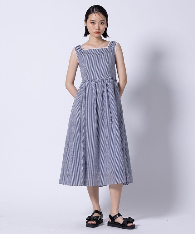 TOCCA 【美人百花掲載】【00サイズあり・速乾・消臭・洗える】WAVES ドレス ブルー系5