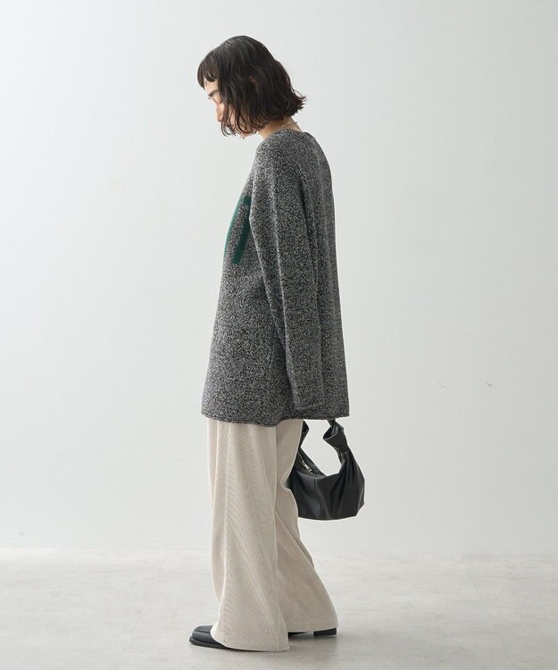 AMERICAN HOLIC バイパチＶＡＣＡＮＴロングニットプルオーバー Black