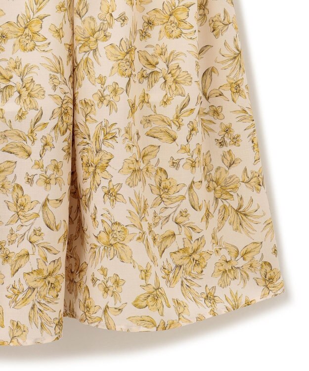 23区 【SLOW/一部店舗限定】ボタニカルプリント スカート イエロー系5