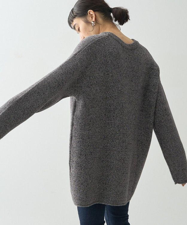 AMERICAN HOLIC バイパチＶＡＣＡＮＴロングニットプルオーバー Gray Mixture