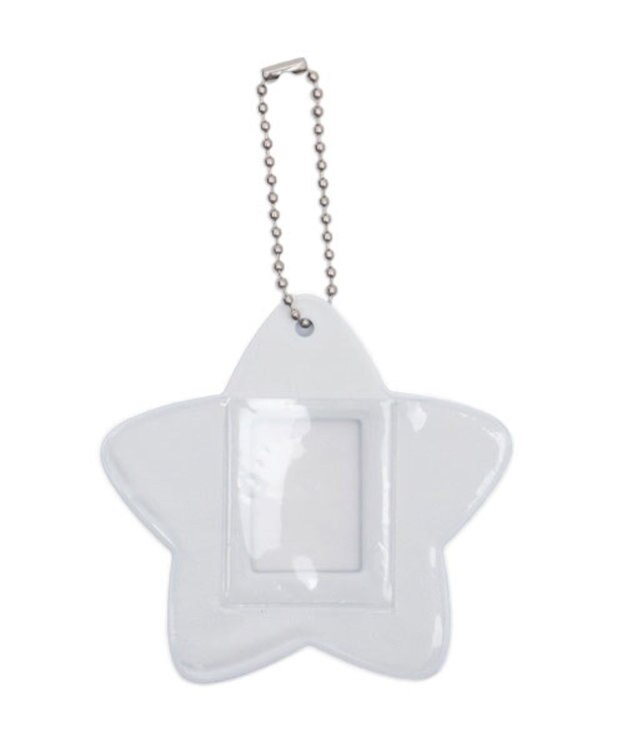 WEGO 【痛バ＆推し活グッズ】スターエンジェルIDフォトケースキーホルダー ホワイト