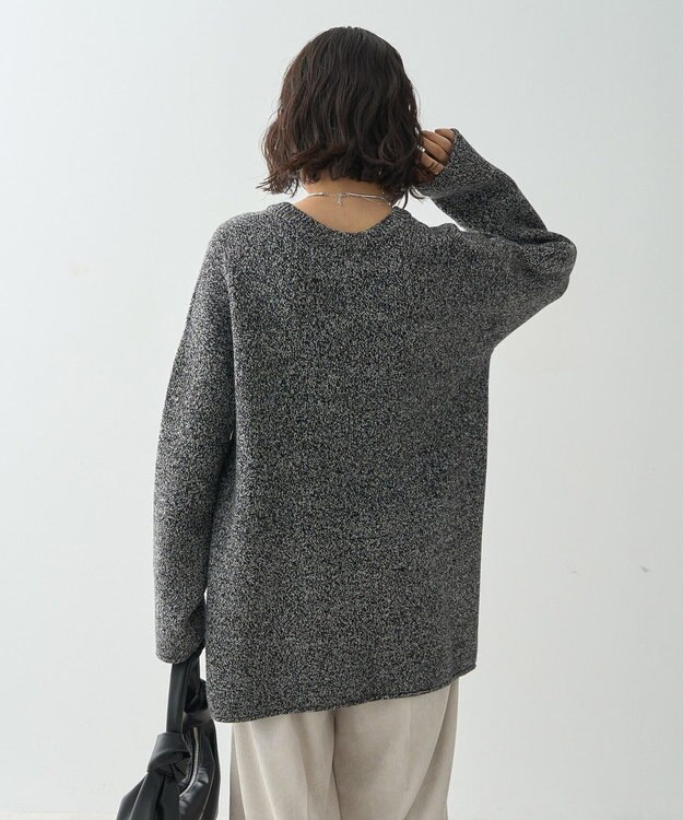 AMERICAN HOLIC バイパチＶＡＣＡＮＴロングニットプルオーバー Black