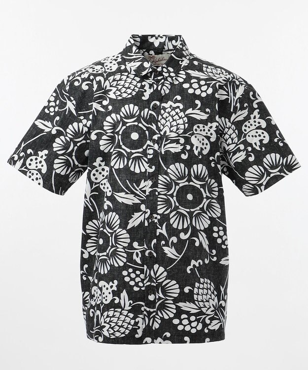 JOSEPH ABBOUD MOUNTAIN 【SPACE】KAHARAアロハ シャツ ブラック系6