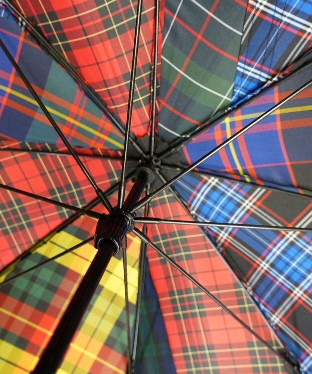 +RING 【限定/日本製】 UNISEX プラスリング 長傘60cm SR434 CHK マルチカラー