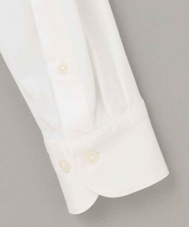 GOTAIRIKU 【吸水速乾】クールマックス鹿の子 ビズシャツ_スナップダウン ホワイト系