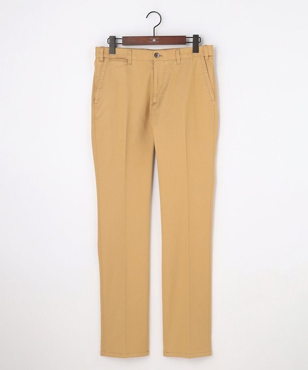 JOSEPH ABBOUD 【ウエストも伸びる!オーガニックコットン使用】ハイパワーカルゼ パンツ 26SSモデル キャメル系