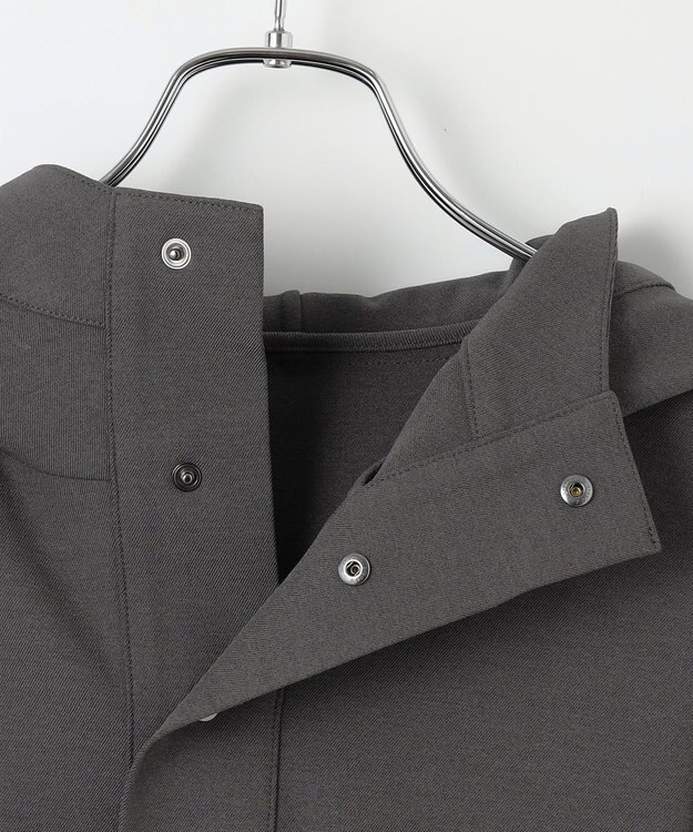 #Newans 【洗濯機可能】フ―ディーアノラック チャコール