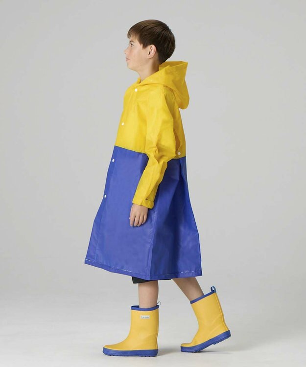 BEAMS SCHOOL シームレスレインコート イエロー